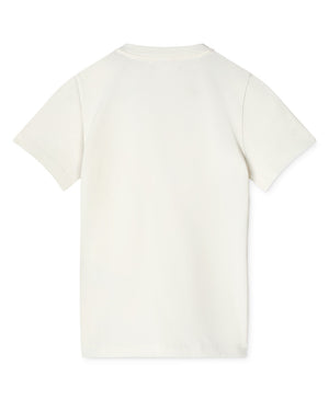 
  
    Versace
  
 Girls White Beads Patch Logo T-Shirt