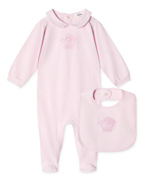
  
    Versace
  
 Baby Girls Pink Cotton Medusa Gift Set