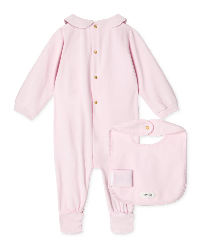 
  
    Versace
  
 Baby Girls Pink Cotton Medusa Gift Set