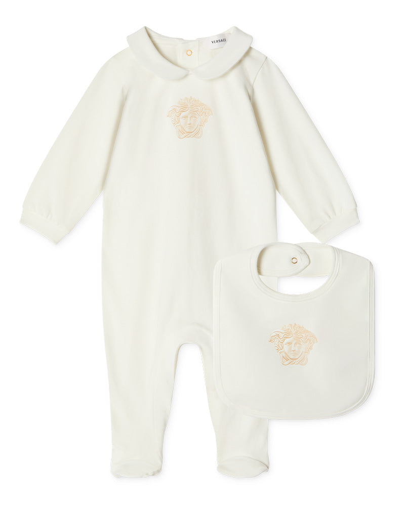 
  
    Versace
  
 Baby Ivory Cotton Medusa Gift Set