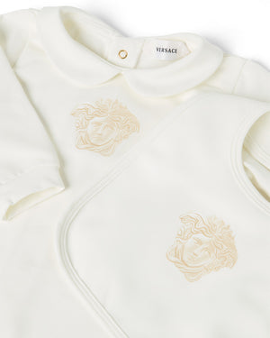 
  
    Versace
  
 Baby Ivory Cotton Medusa Gift Set