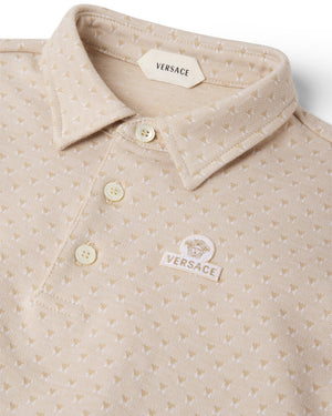
  
    Versace
  
 Baby Boys Beige Medusa Patch Polo
