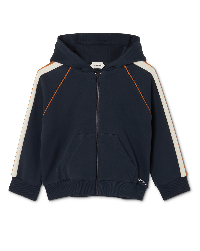 
  
    Versace
  
 Baby Boys Navy Embroidered Logo Sweater