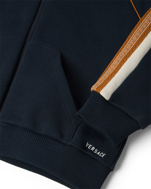 
  
    Versace
  
 Baby Boys Navy Embroidered Logo Sweater