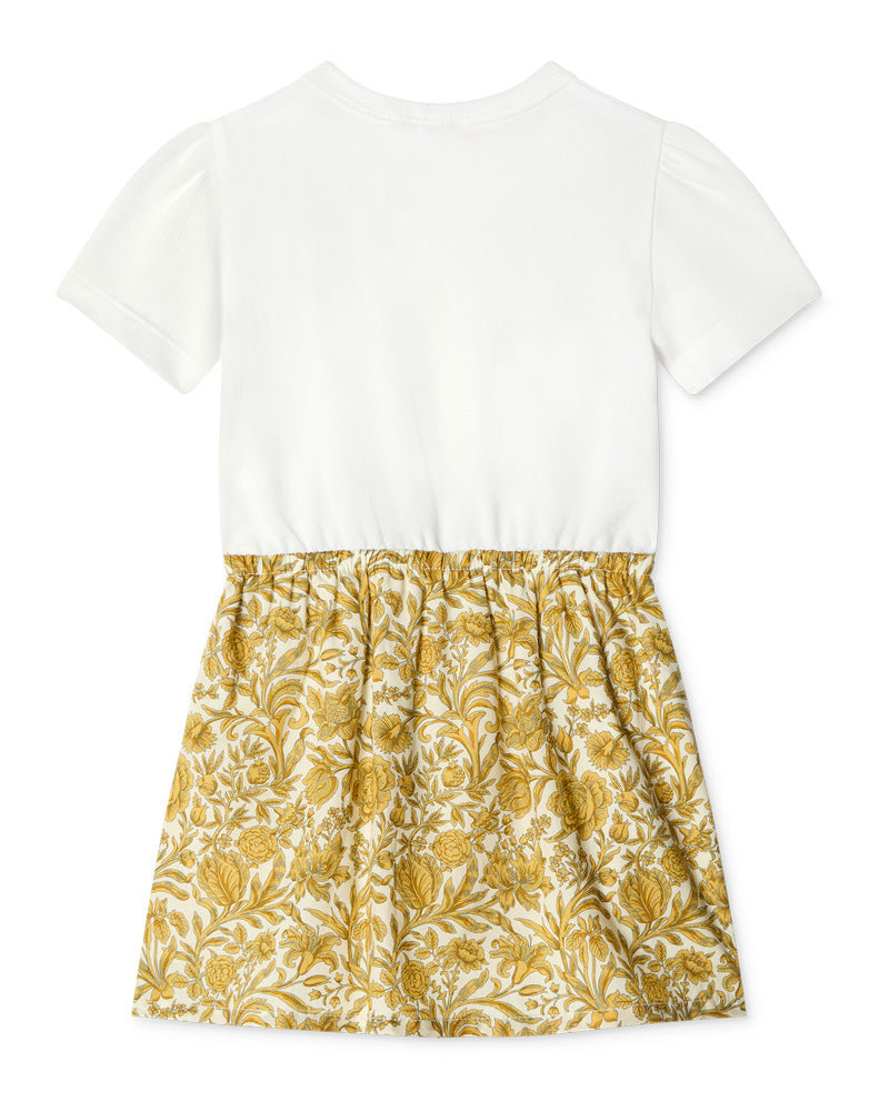 
  
    Versace
  
 Baby Girls Gold Poplin Piquet Dress
