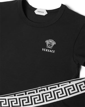 
  
    Versace
  
 Boys White/Black 2 Pack Boxer Set