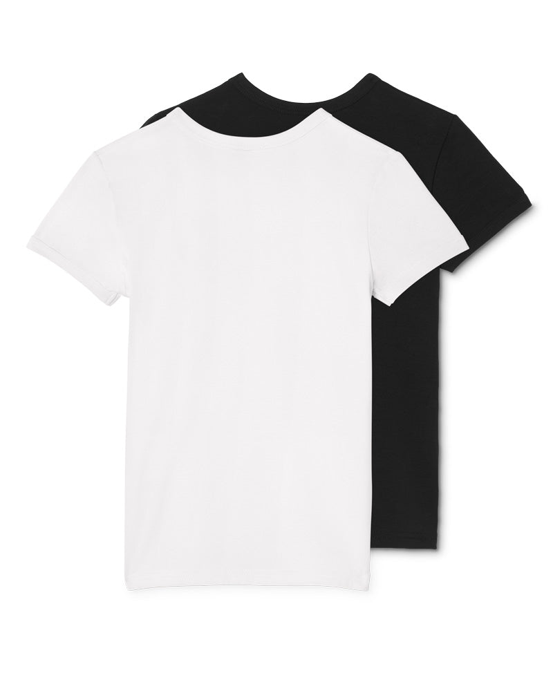 
  
    Versace
  
 Boys White/Black 2 Pack Undershirt Set