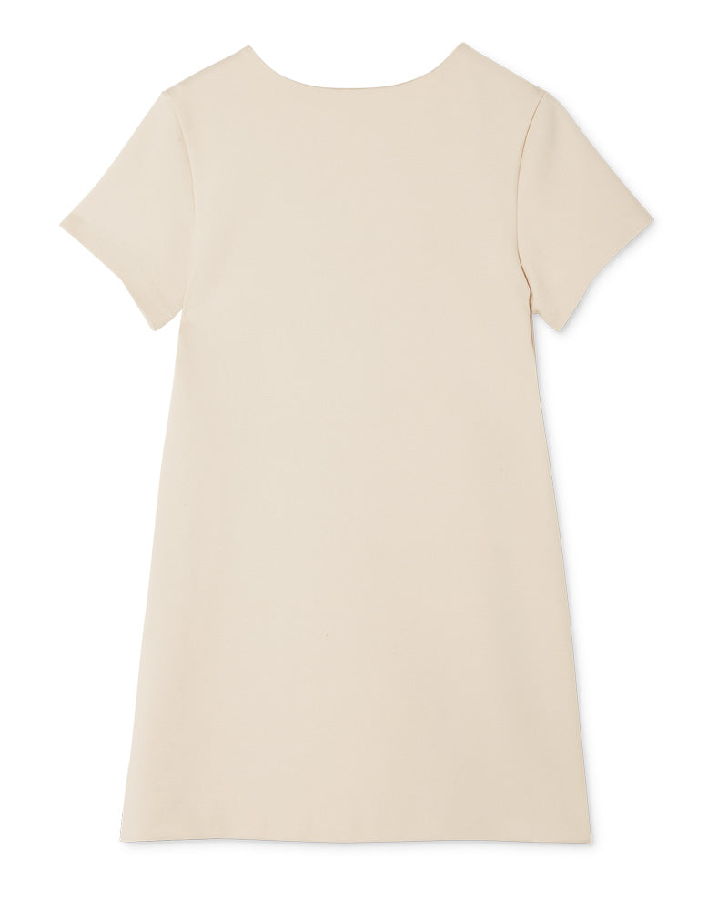 
  
    Versace
  
 Girls Beige Milano Medusa Embroidered Dress