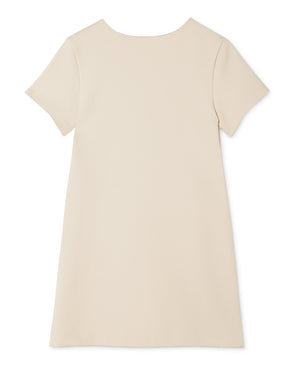 
  
    Versace
  
 Girls Beige Milano Medusa Embroidered Dress