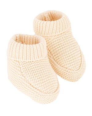 
  
    Petit
  
    Bateau
  
 Baby Ivory Cotton Knit Booties