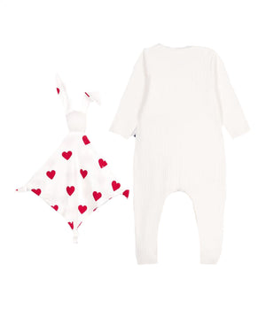
  
    Petit
  
    Bateau
  
 Baby Red Heart Onesie & Toy Gift Set
