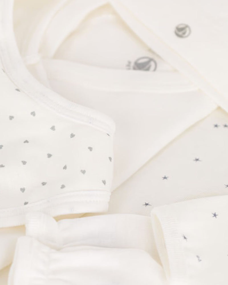 
  
    Petit
  
    Bateau
  
 Baby Ivory Diaper Bag Gift Set