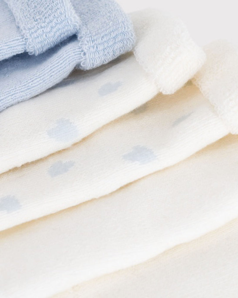 
  
    Petit
  
    Bateau
  
 Baby Boys Blue Heart 3 Pack Sock Set