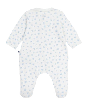 
  
    Petit
  
    Bateau
  
 Baby Boys Blue Heart Cotton Onesie