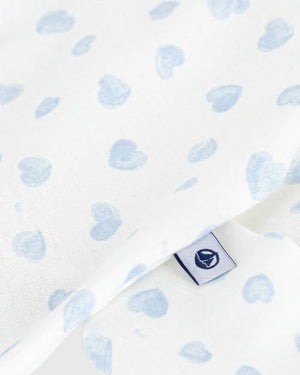 
  
    Petit
  
    Bateau
  
 Baby Boys Blue Heart Cotton Onesie