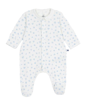 
  
    Petit
  
    Bateau
  
 Baby Boys Blue Heart Cotton Onesie