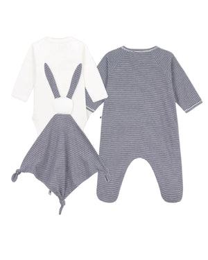 
  
    Petit
  
    Bateau
  
 Baby Onesie, Body & Toy Gift Set