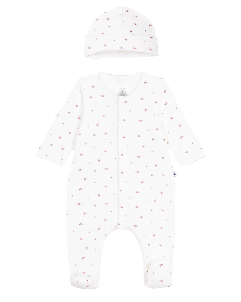 
  
    Petit
  
    Bateau
  
 Baby Ivory Holly Velour Gift Set