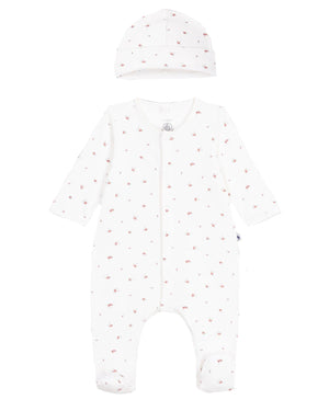 
  
    Petit
  
    Bateau
  
 Baby Ivory Holly Velour Gift Set