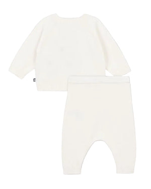
  
    Petit
  
    Bateau
  
 Baby Ivory Knit Animal Outfit Set