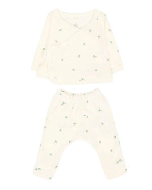 
  
    Petit
  
    Bateau
  
 Baby Ivory Velour Holly Cardi/Pant Outfit Set