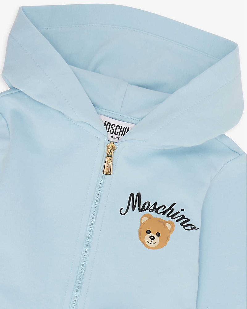 Baby Boys Blue Hooded Tracksuit