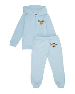 
  
    Moschino
  
 Baby Boys Blue Hooded Tracksuit