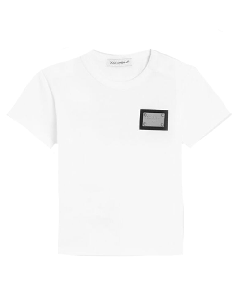 
  
    Dolce
  
    &
  
    Gabbana
  
 Baby Boys White Plate T-Shirt