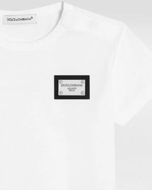 
  
    Dolce
  
    &
  
    Gabbana
  
 Baby Boys White Plate T-Shirt