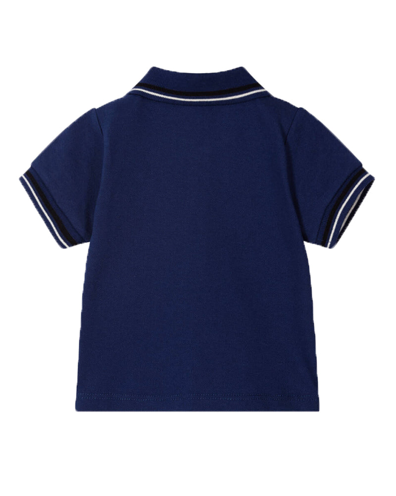 Baby Boys Blue Logo Polo