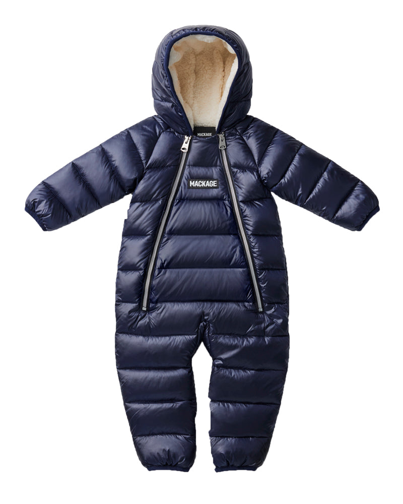 Baby Boys Navy Bambi Snowsuit