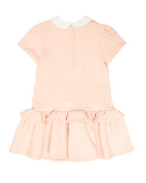 
  
    Fendi
  
 Baby Girls Pink Ruffle Logo Dress