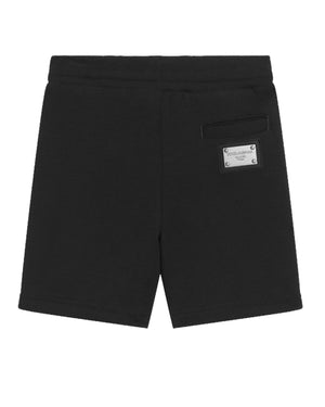 
  
    Dolce
  
    &
  
    Gabbana
  
 Boys Black Plate Track Shorts