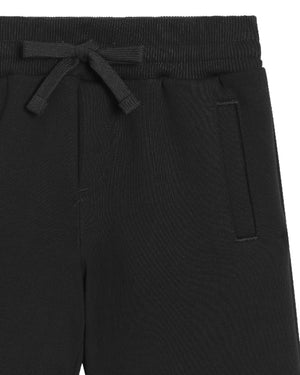 
  
    Dolce
  
    &
  
    Gabbana
  
 Boys Black Plate Track Shorts