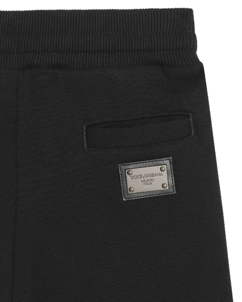 
  
    Dolce
  
    &
  
    Gabbana
  
 Boys Black Plate Track Shorts