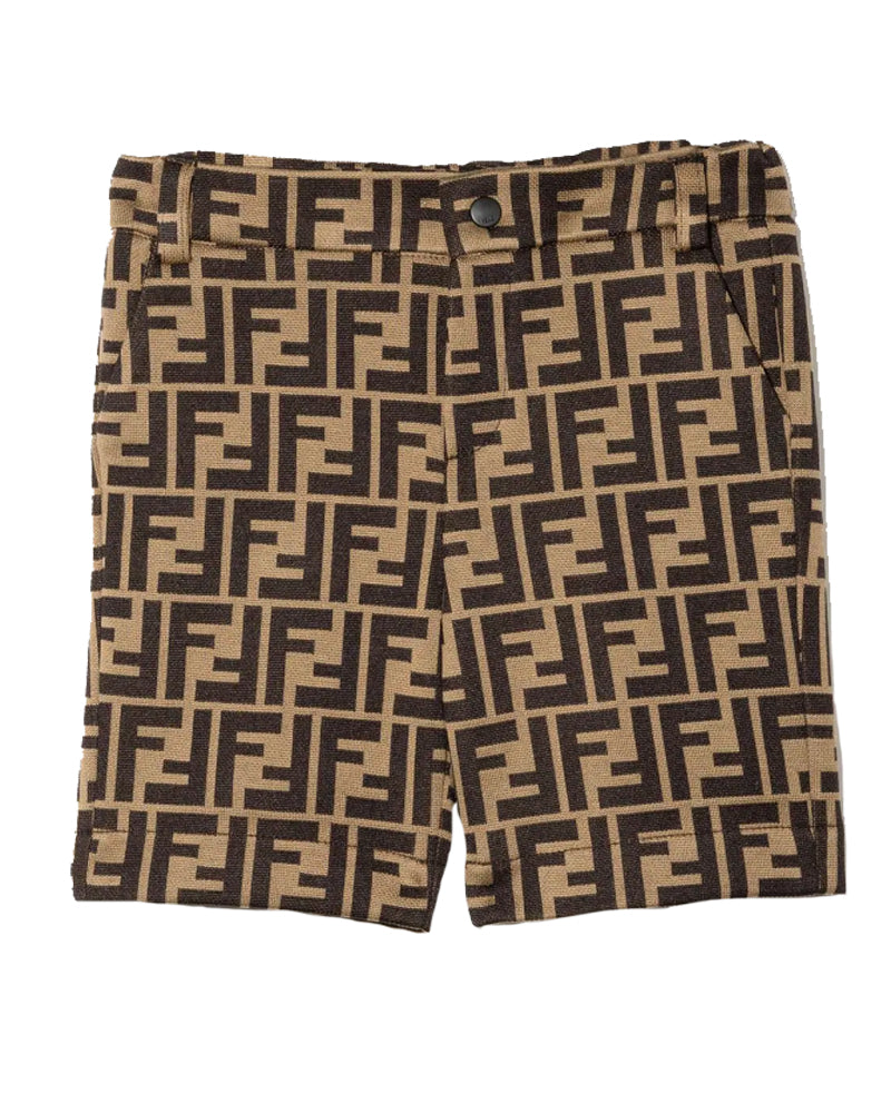 
  
    Fendi
  
 Baby Boys Brown  FF Shorts