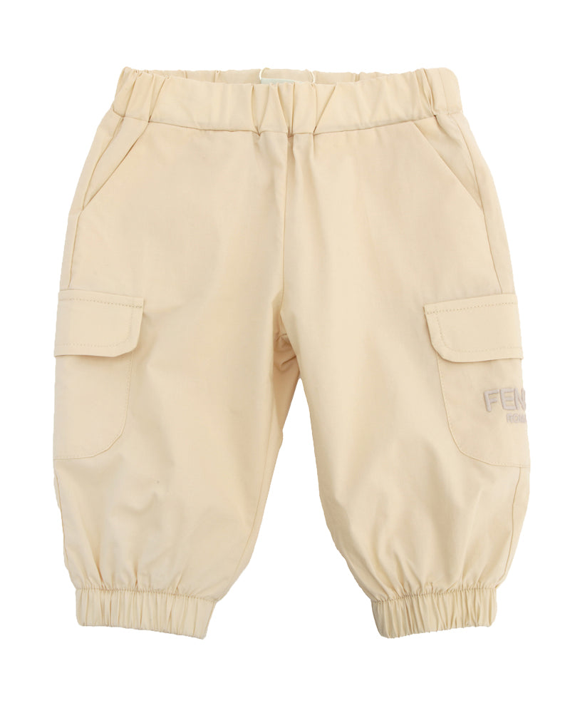 Baby Boys Beige Cargo Pants