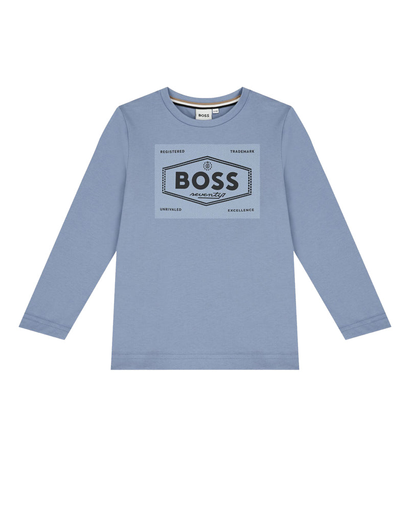 Boys Blue Logo Top