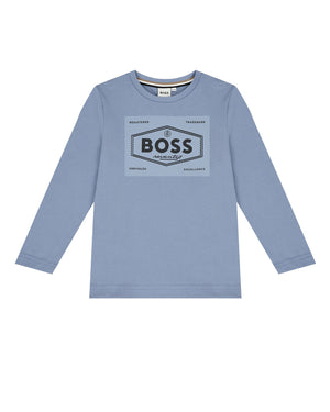 
  
    Boss
  
 Boys Blue Logo Top