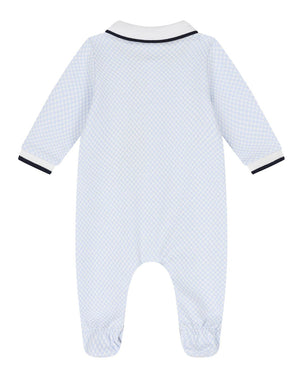 
  
    Boss
  
 Baby Boys Blue Check Onesie