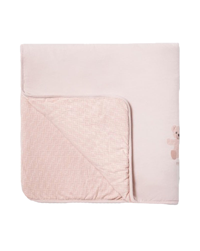 Baby Girls Pink Bear FF Blanket