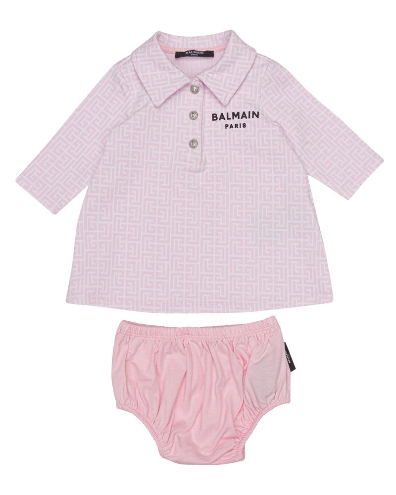 Baby Girls White/Pink Dress