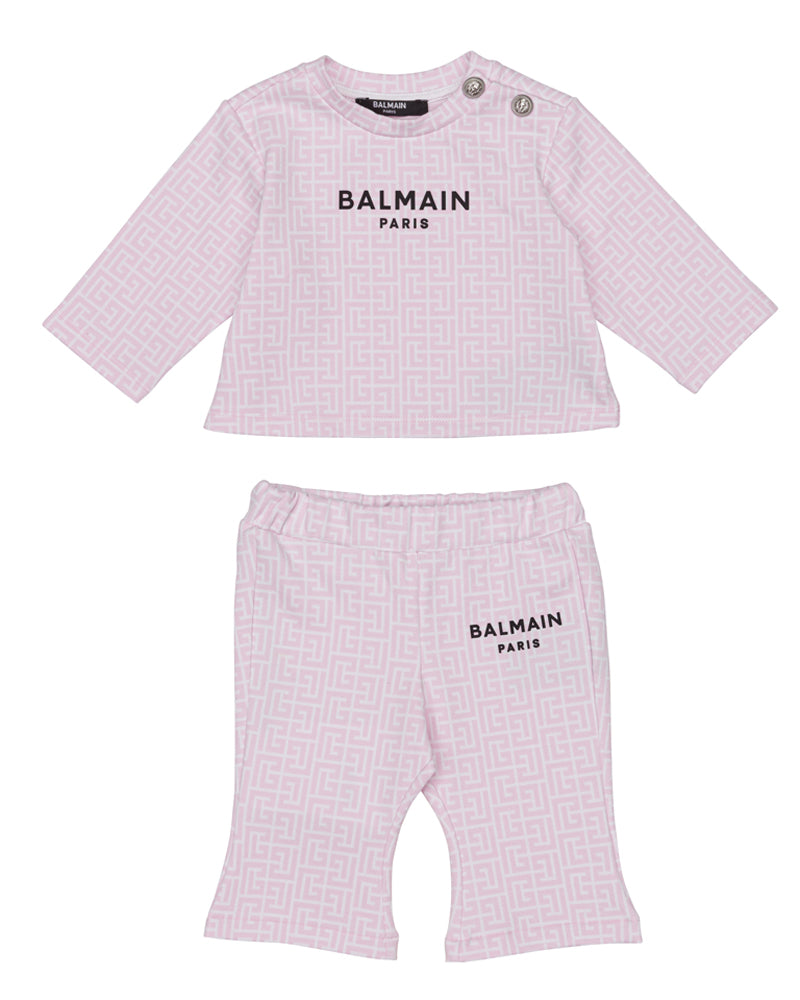 Baby Girls Pink Logo Tracksuit