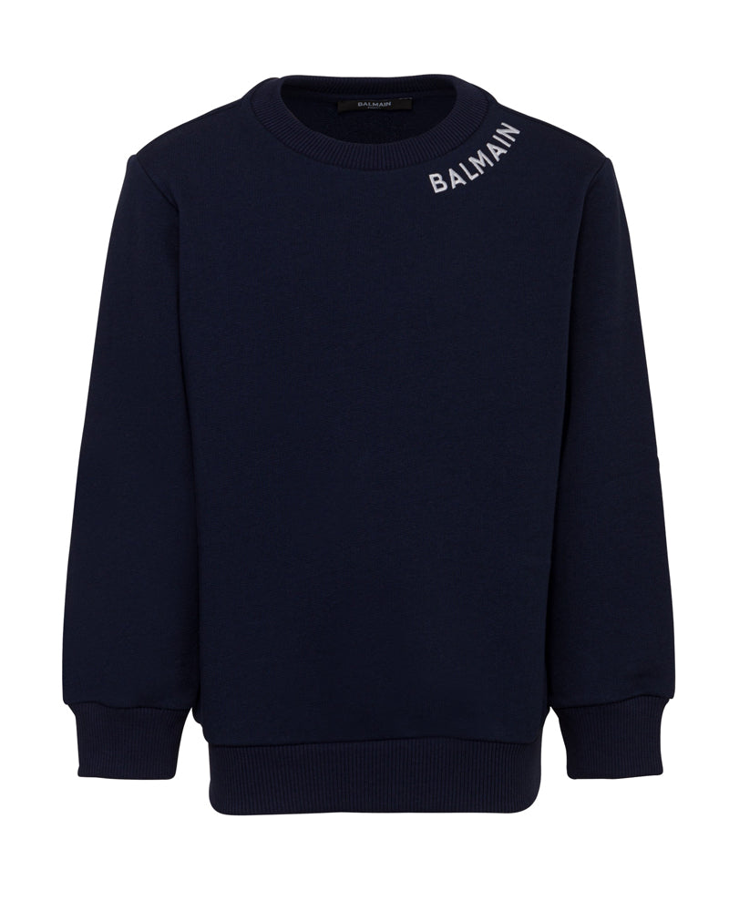 Boys Navy Logo Sweatshirt