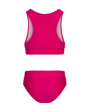 
  
    Balmain
  
 Girls Pink Logo Bikini