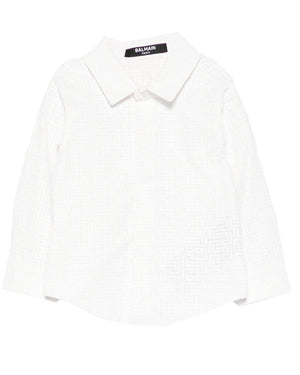 
  
    Balmain
  
 Baby Boys White Monogram Shirt