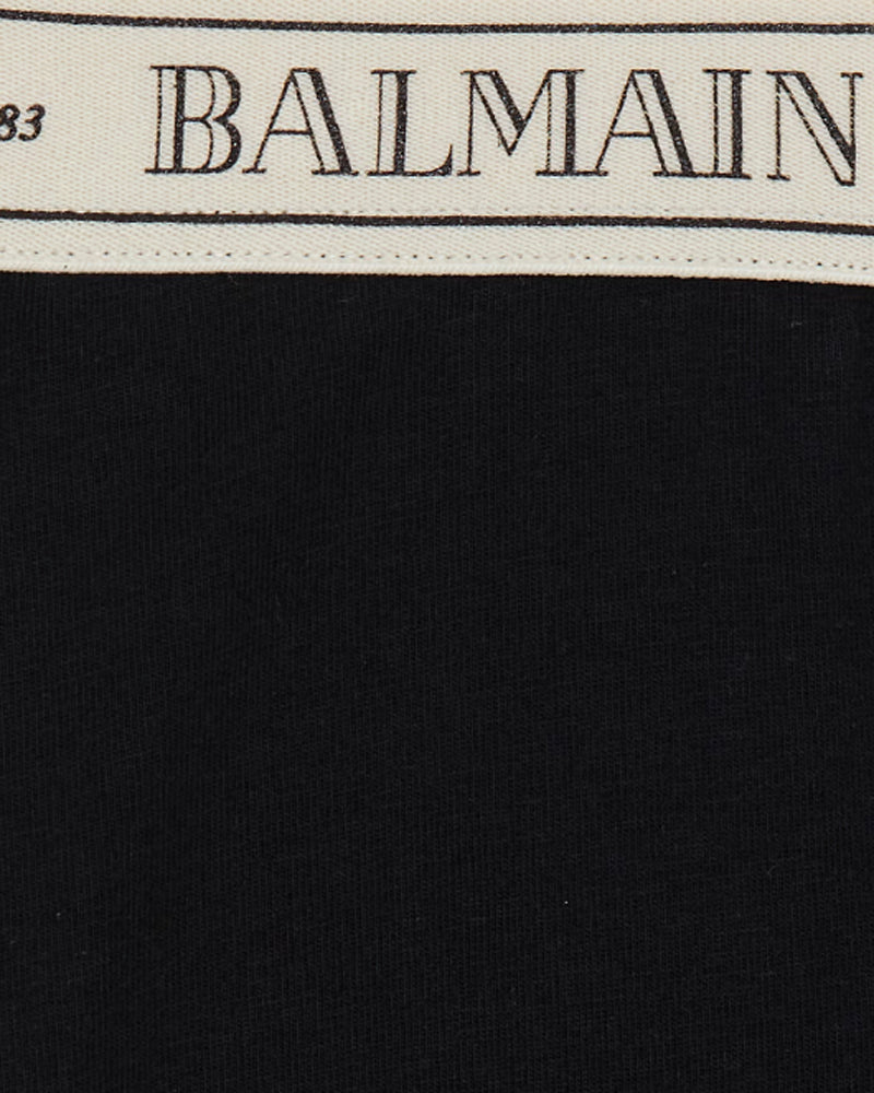 Girls Black Tape Leggings