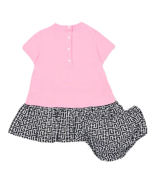 
  
    Balmain
  
 Baby Girls Pink Monogram Dress