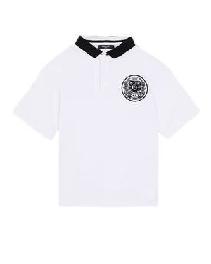 
  
    Balmain
  
 Boys White Logo Polo