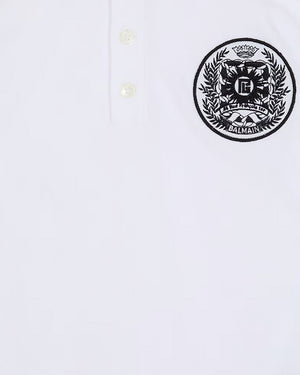 
  
    Balmain
  
 Boys White Logo Polo